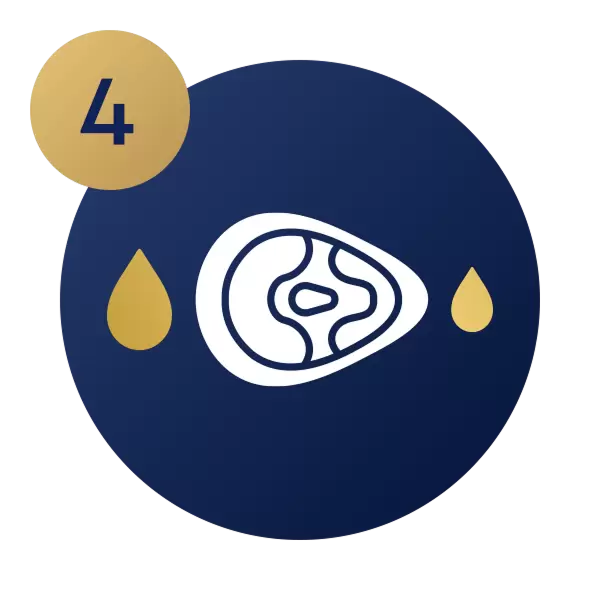 Kétféle öntési irány két különböző olajmennyiséggel