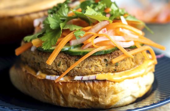 Citromfüves tofuburger 