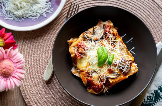 Gombás lasagne