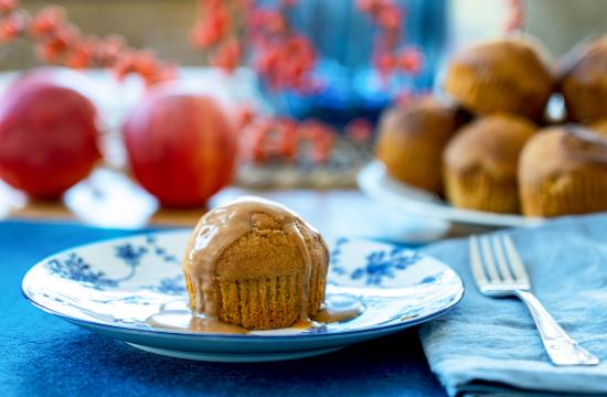 Sütőtökös cupcake almaszósszal