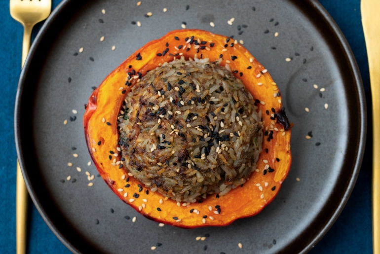 Töltött hokkaido tök