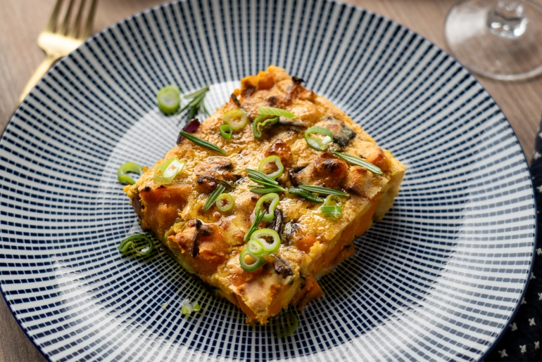 Sütőtökös farinata