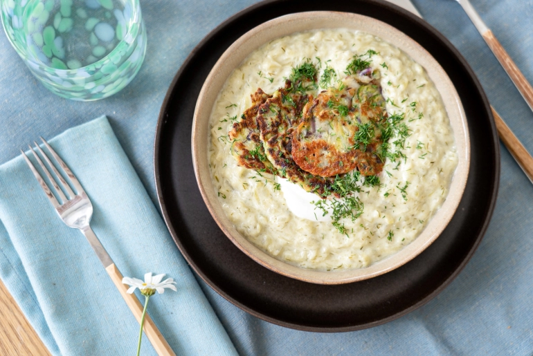 Tökfőzelék cukkini ropogóssal