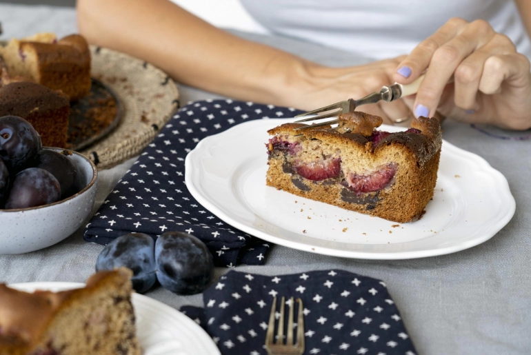 Szilvás-csokis torta