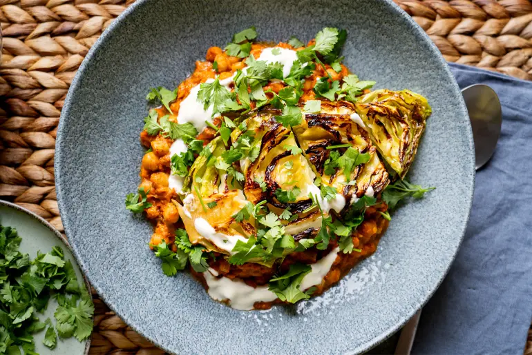 Grillezett káposztás csicseriborsó dahl 