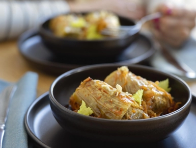 Vegán töltött káposzta