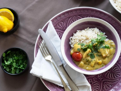 Thai tök curry köményes rizzsel