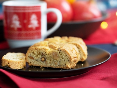 Gyümölcsös-mandulás karácsonyi keksz