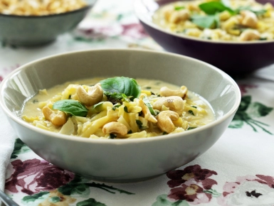 Kókusztejes vajbabfőzelék