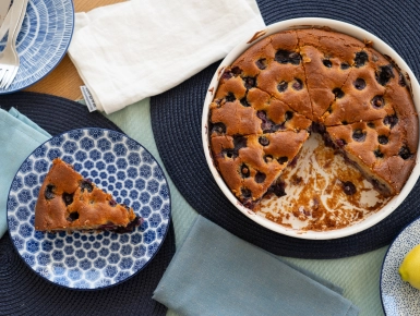 Áfonyás-ricottás tepsis süti