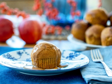 Sütőtökös cupcake almaszósszal