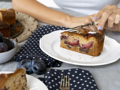 Szilvás-csokis torta