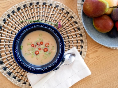 Misos-körtés zellerkrémleves