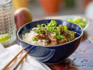 Körtés-gyömbéres marha szezámmaggal