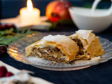 Datolyás-diós rétes