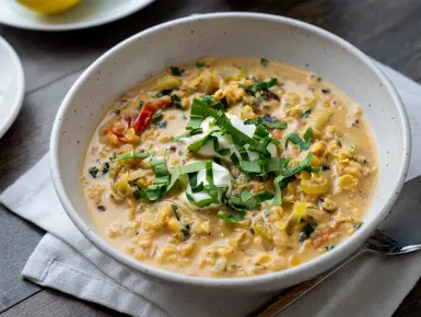 Medvehagymás lencseleves